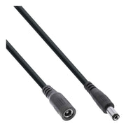 INL-DCV5.5-2.5-3-ZW 3 meter DC verlengkabel - DC (m) naar DC (v) - 5.5 x 2.5 mm - Zwart