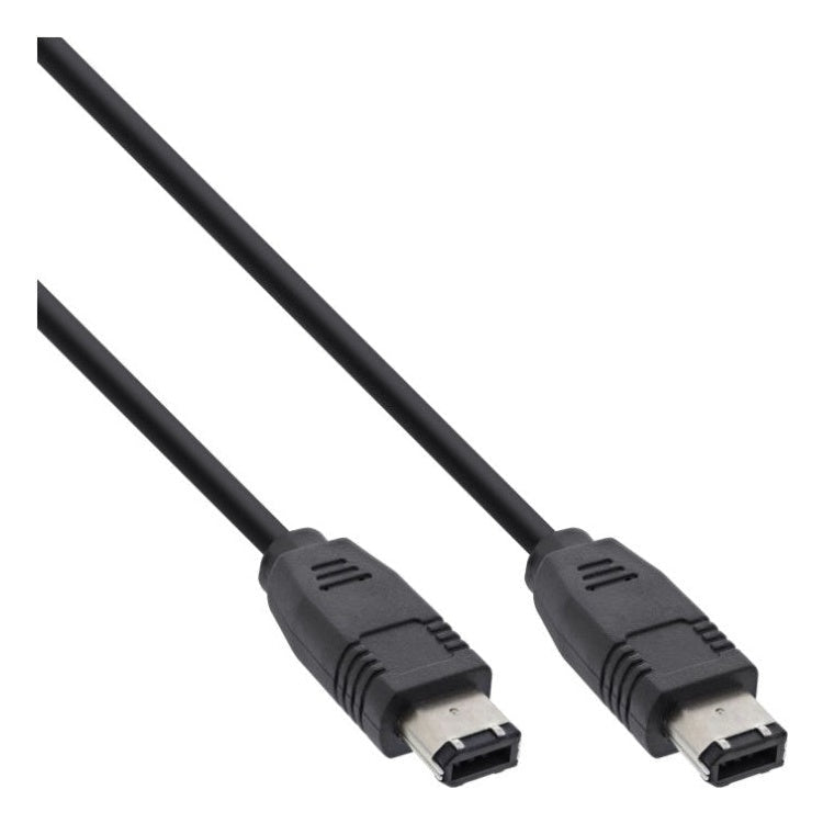 INL-FW-6/6-1.8 1,8 meter FireWire 400 Kabel 6-pins naar 6-pins - Zwart
