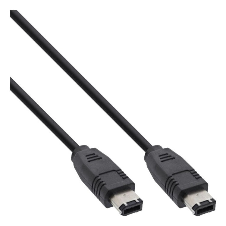 INL-FW-6/6-10 10 meter FireWire 400 Kabel 6-pins naar 6-pins - Zwart