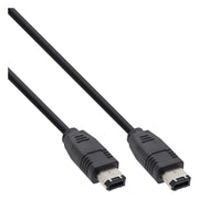 INL-FW-6/6-3 3 meter FireWire 400 Kabel 6-pins naar 6-pins - Zwart