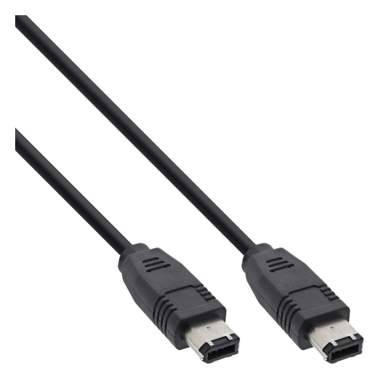 INL-FW-6/6-3 3 meter FireWire 400 Kabel 6-pins naar 6-pins - Zwart