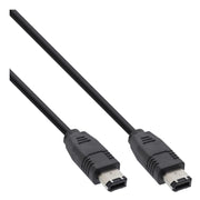 INL-FW-6/6-5 5 meter FireWire 400 Kabel 6-pins naar 6-pins - Zwart
