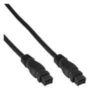 INL-FW-9/9-1.8 1,8 meter FireWire 800 Kabel - 9-pins naar 9-pins - dubbel afgeschermd  - Zwart