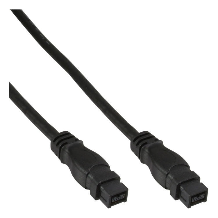 INL-FW-9/9-1.8 1,8 meter FireWire 800 Kabel - 9-pins naar 9-pins - dubbel afgeschermd  - Zwart