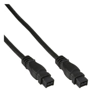 INL-FW-9/9-3 3 meter FireWire 800 Kabel - 9-pins naar 9-pins - dubbel afgeschermd  - Zwart