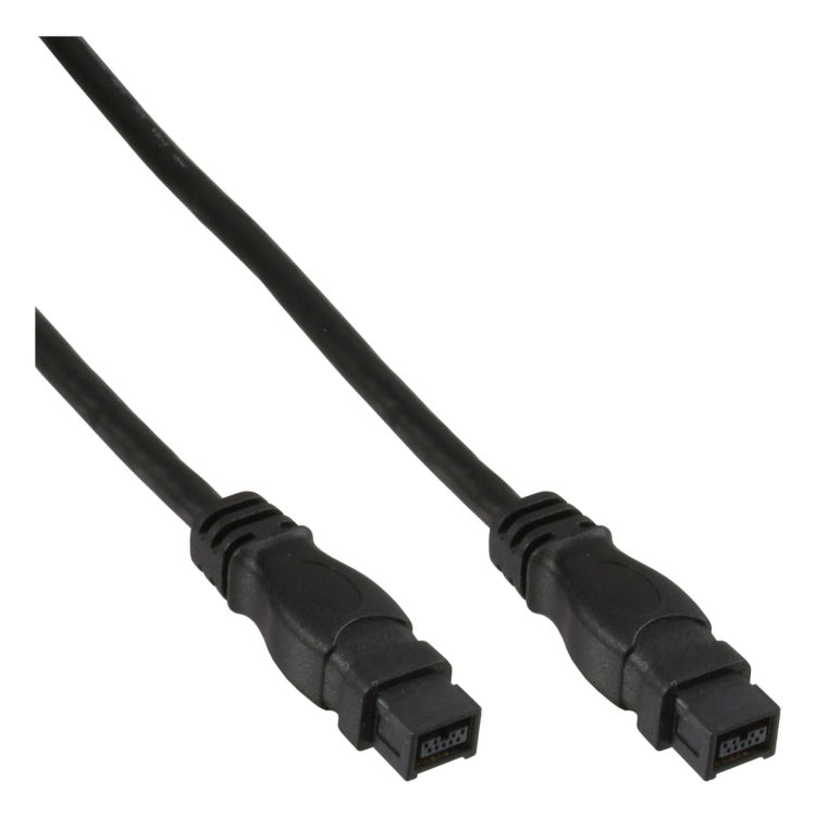 INL-FW-9/9-3 3 meter FireWire 800 Kabel - 9-pins naar 9-pins - dubbel afgeschermd  - Zwart