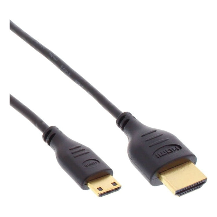 INL-HDMI-mHDMI-2.0-0.3 30 cm HDMI 2.0 kabel - 4K/60Hz - HDMI A naar HDMI C (mini) - SlimLine - Zwart