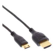 INL-HDMI-mHDMI-2.0-1.8 1.8 meter HDMI 2.0 kabel - 4K/60Hz - HDMI A naar HDMI C (mini) - SlimLine - Zwart