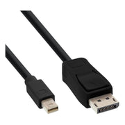 INL-MDP-1.2-DP-1 1 meter Displayport 1.2 naar mini Displayport kabel -  4K/60Hz - 100% koper - Zwart