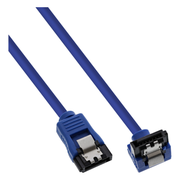 INL-SATA600-0.5 50 cm haakse SATA Datakabel - Type 3/SATA 600 - 6Gbit/s - Blauw