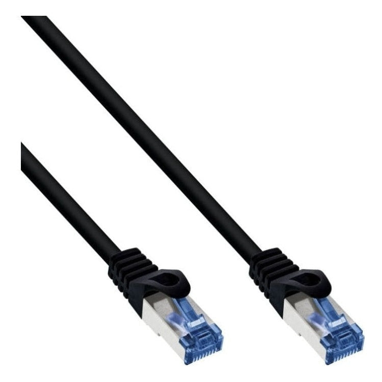 INL-SFB-C6AC-2-ZW 2 meter Cat 6a S/FTP (PiMF) netwerkkabel voor buiten - 100% koper - Zwart