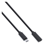 INL-USB-C-3.2-V-1 Premium USB-C naar USB-C verlengkabel - USB 3.2 - 1 meter - PD 100 watt - Zwart