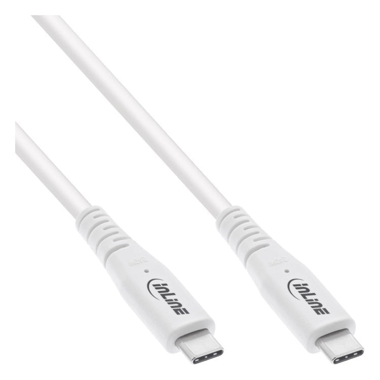 INL-USB-C-4-40g-240w-2-WT 2 meter USB-C kabel  - USB4 40 Gbps - 8K 60Hz - PD 240W - Wit