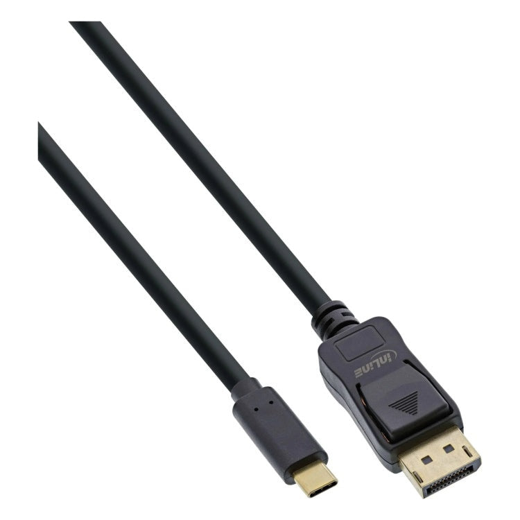 INL-USB-c-DP-1 1 meter USB-C naar DisplayPort kabel - 4K@60Hz - zwart - verguld