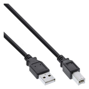 INL-USB2.0-AB-0.3 30 cm USB 2.0-kabel A naar B - Zwart