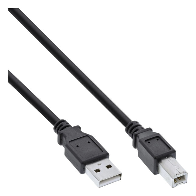 INL-USB2.0-AB-0.3 30 cm USB 2.0-kabel A naar B - Zwart