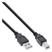 INL-USB2.0-AB-0.5 50 cm USB 2.0-kabel A naar B - Zwart