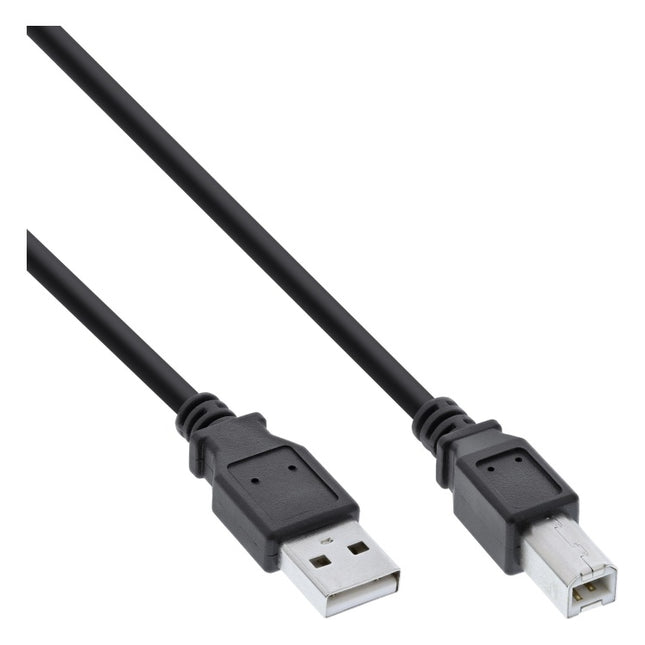 INL-USB2.0-AB-0.5 50 cm USB 2.0-kabel A naar B - Zwart