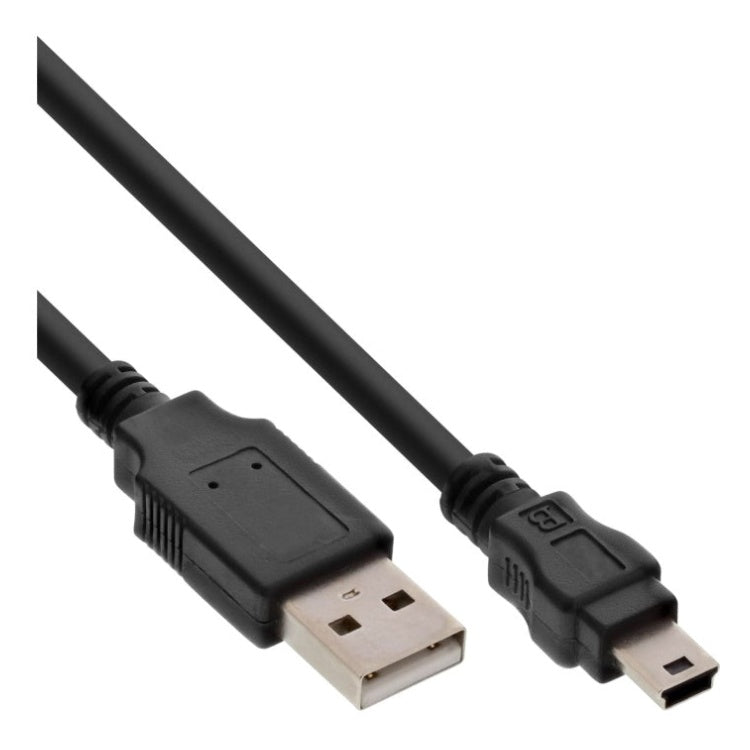 INL-USB2.0-MN-1 1 meter InLine USB 2.0 Mini-kabel -  USB Type A mannelijk / Mini B mannelijk -  5-pins -zwart