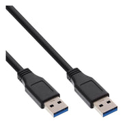 INL-USB3.0-AA-2 USB A naar USB A kabel - USB 3.0 - 2 meter - Zwart