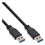 INL-USB3.0-AA-3 USB A naar USB A kabel - USB 3.0 - 3 meter - Zwart