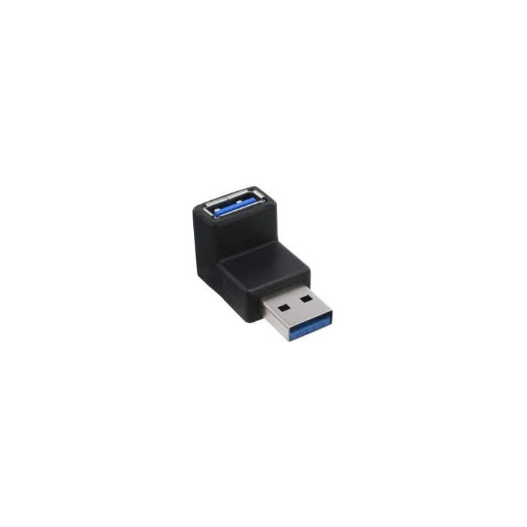 INL-USB3.0-H Haakse adapter - USBA (m)-USB A (v) - USB 3.0 - Zwart