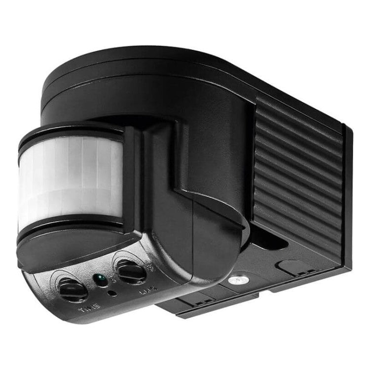 IR-180-ZW Goobay Infrarood bewegingsdetector - 180° detectie - 12 m bereik, IP44 - Zwart