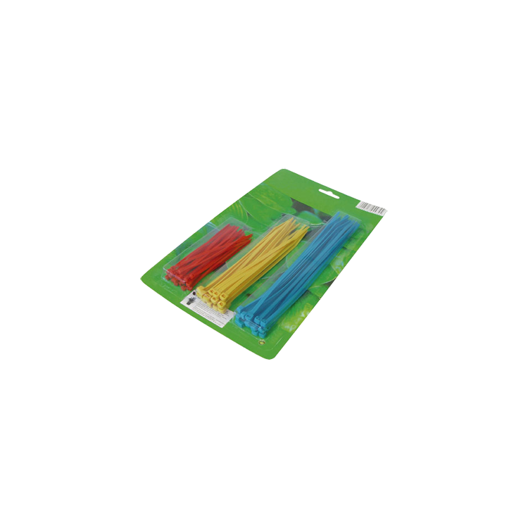 KB-2.5-div-KL-60x kabelbinders - 60stuks- 3 maten - Geel - Blauw en Rood