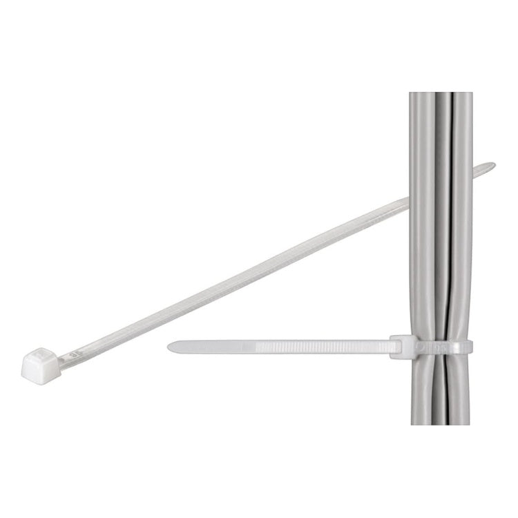 KB-3.5-300-TR kabelbinders - 3,5x300 mm - weerbestendig - 100 stuks - Wit