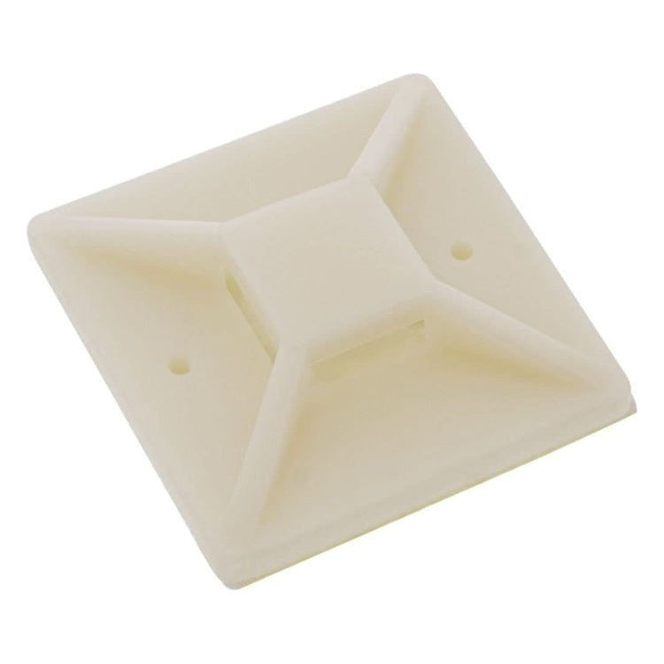 KBLKLM-25mm-10x kabelklem - zelfklevend - 25x25 mm - 10 stuks -  Wit
