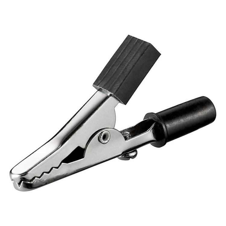 KC-45-ZW Krokodillenklem - Alligator clip met schroef - Zwart - 45 mm