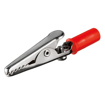 KC-SC-51-RD Krokodillenklem - Alligator clip met schroef - Rood - 51 mm