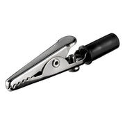 KC-SC-51-ZW Krokodillenklem - Alligator clip met schroef - Zwart - 51 mm
