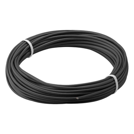 KD-0.14-10m-ZW 1x 0,14mm geïsoleerd koperdraad voor hobby toepassingen - 10 meter - Zwart