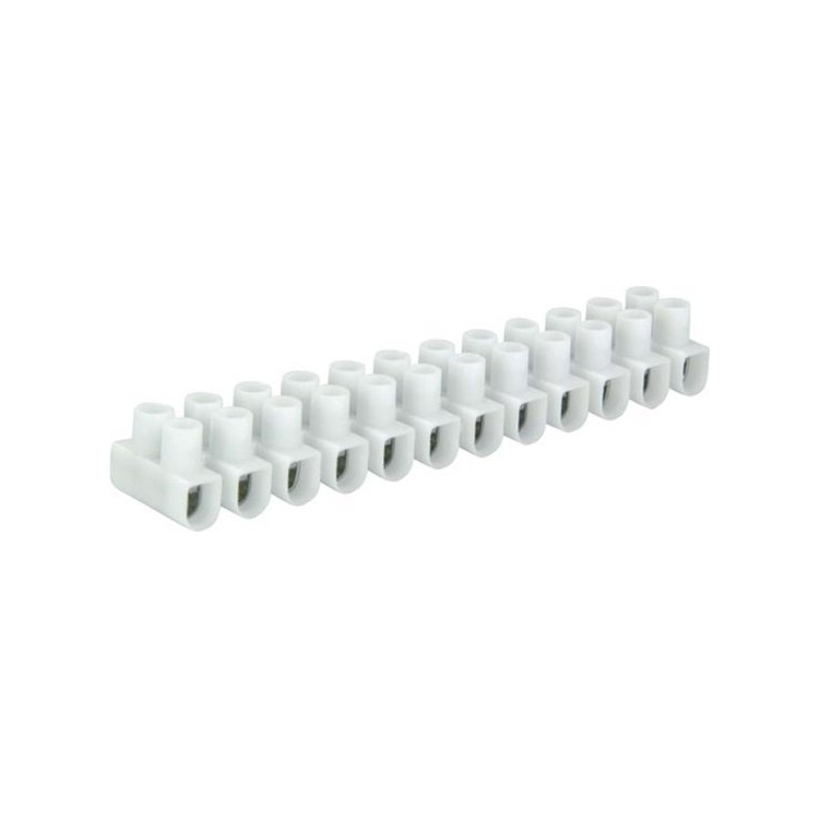 KRST-6mm-12 12 polige kroonsteen strip - wit - 6 mm