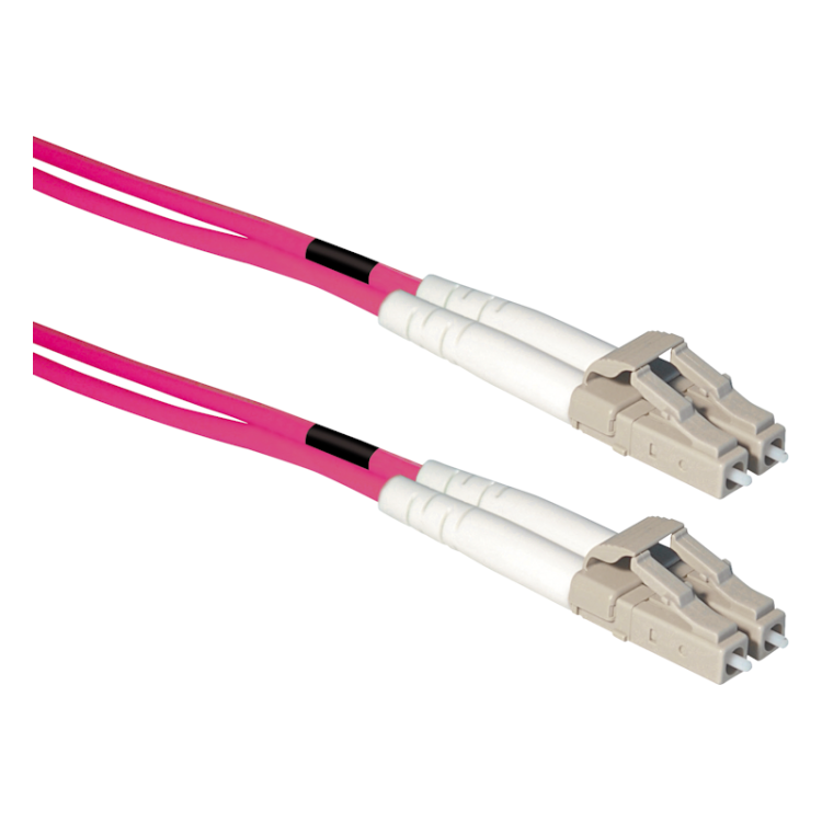 LC-LC-OM4-1 Glasvezel 50/125µm - LC-LC - 1 meter - Multimode OM4 - LSZH
