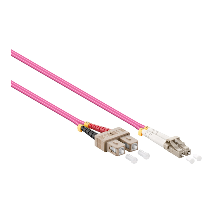 LC-SC-OM4-5 Goobay glasvezel 50/125µm - LC-SC - 5 meter - Multimode OM4 - LSZH