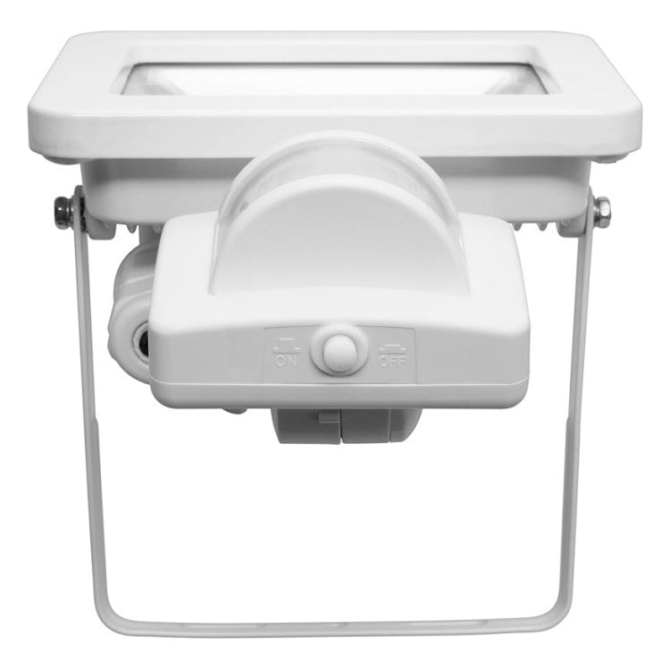 LED-SEN-10W-4K-WT 10 watt led schijnwerper met sensor - 4000K (daglicht) - Wit