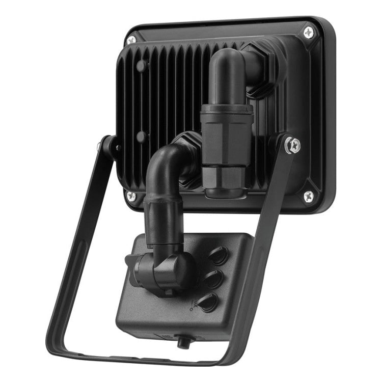 LED-SEN-20W-4K-ZW 20 watt led schijnwerper met sensor - 4000K (daglicht) - Zwart