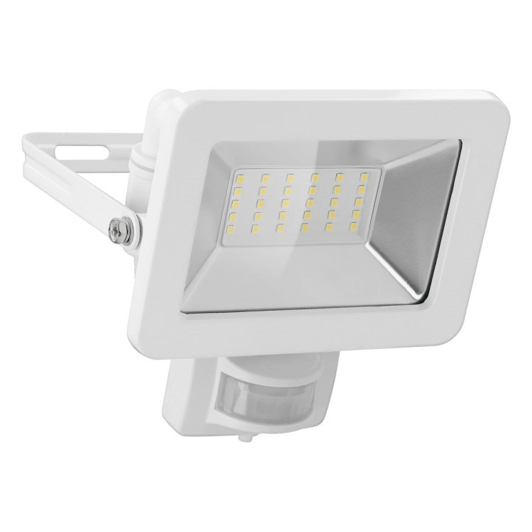 LED-SEN-30W-4K-WT 30 watt led schijnwerper met sensor - 4000K (daglicht) - Wit