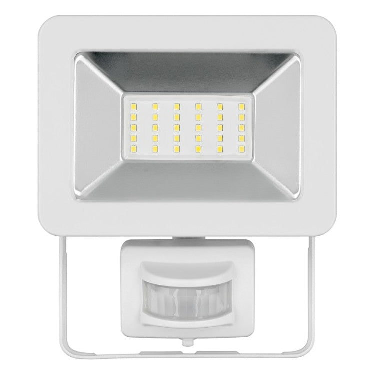 LED-SEN-30W-4K-WT 30 watt led schijnwerper met sensor - 4000K (daglicht) - Wit