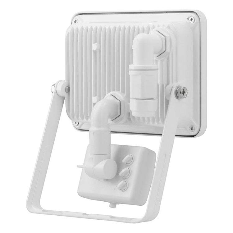 LED-SEN-30W-4K-WT 30 watt led schijnwerper met sensor - 4000K (daglicht) - Wit