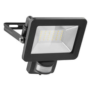 LED-SEN-30W-4K-ZW 30 watt led schijnwerper met sensor - 4000K (daglicht) - Zwart