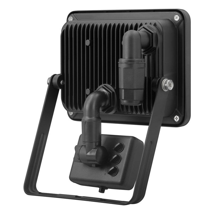 LED-SEN-30W-4K-ZW 30 watt led schijnwerper met sensor - 4000K (daglicht) - Zwart