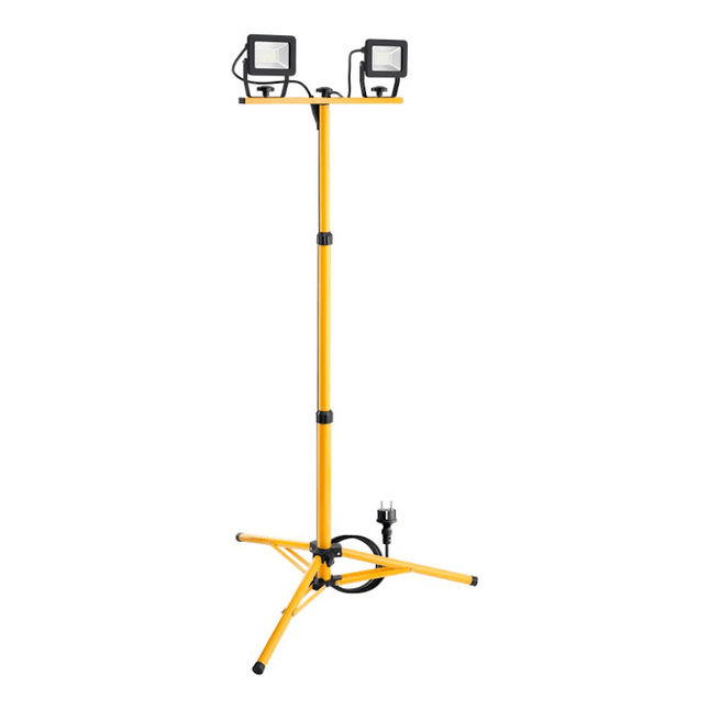Led werklamp op statief - 2 x 20 watt - met 2.5m kabel