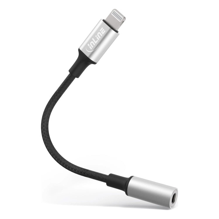 LNG-3.5MM 10 cm lightning naar 3,5 mm audio adapter - MFi gecertificeerd