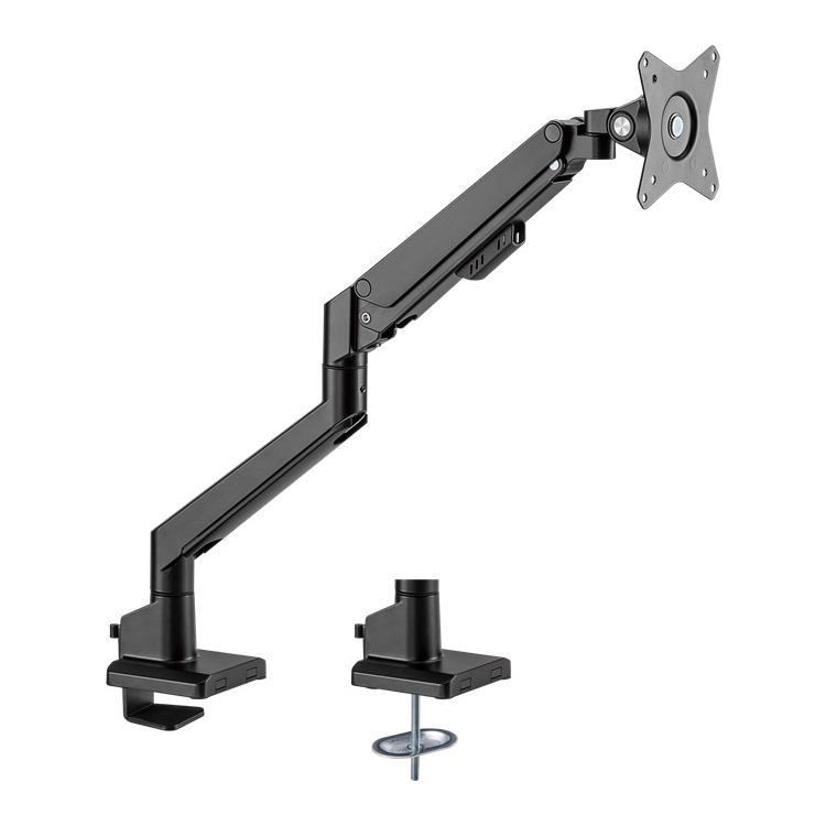 MA-1-G-FM9KG-2 Goobay Pro bureau monitorarm - 1 monitor - Met gasveer - Tot 32 inch / 9 KG