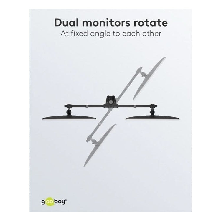 MA-2-FM9KG Goobay bureau monitorarm - 2 monitoren - Tot 32 inch / 9 KG per stuk