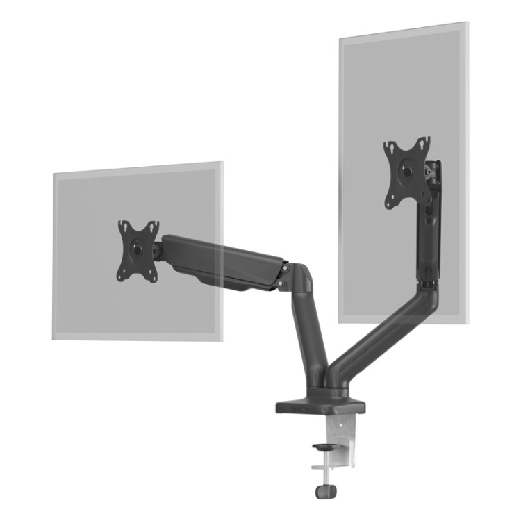 MA-2-G-FM18KG Goobay bureau monitorarm - 2 monitoren - Met gasveer - Tot 32 inch / 9 KG per stuk