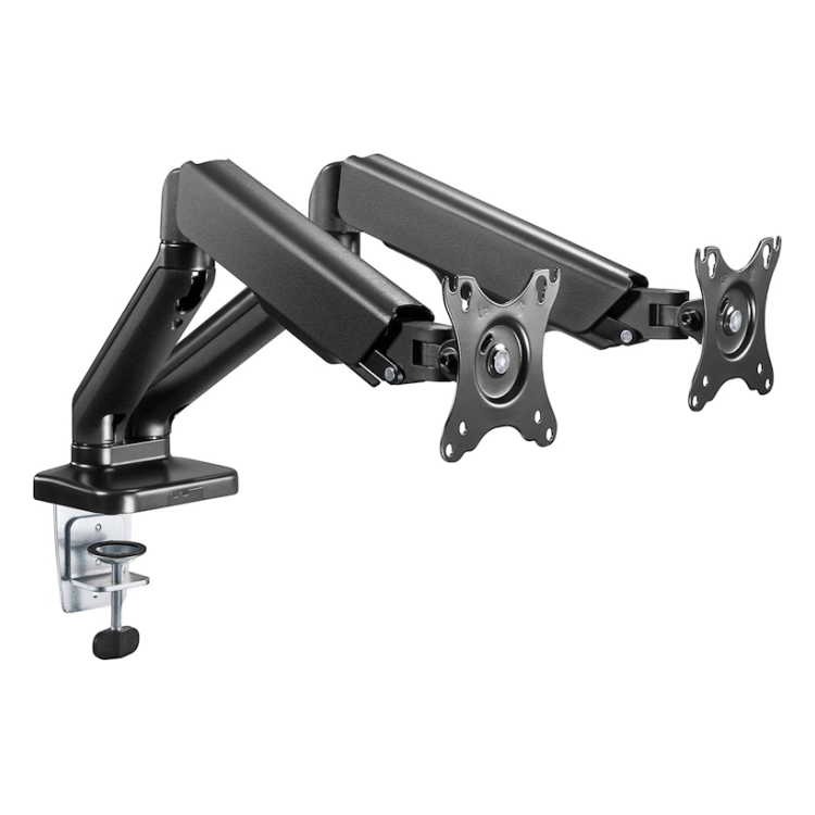 MA-2-G-FM18KG Goobay bureau monitorarm - 2 monitoren - Met gasveer - Tot 32 inch / 9 KG per stuk